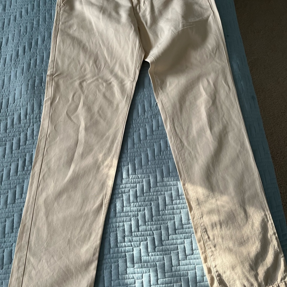 Men's Cream Chinos